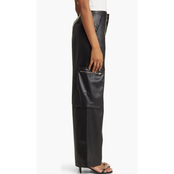 BLANKNYC Rib Cage Frankle Faux Leather Cargo Grunge Pants Dark Academia - Picture 5 of 9